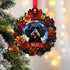 Cockapoo Black Wreath Christmas Decoration